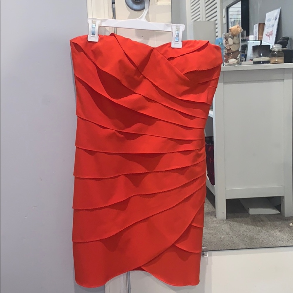 Orange Ruffle dress